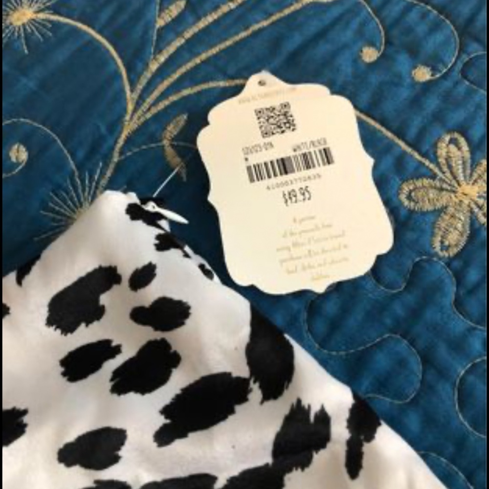 Cow Print Silky Skirt